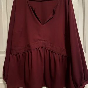 EUC Peplum Loft Blouse